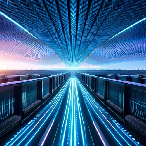 A matrix-style view of the blockchain